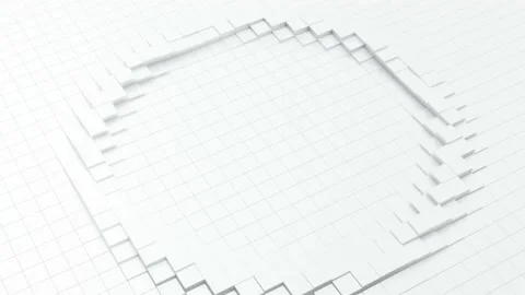 Abstract cubes waves background Stock Footage 155790322