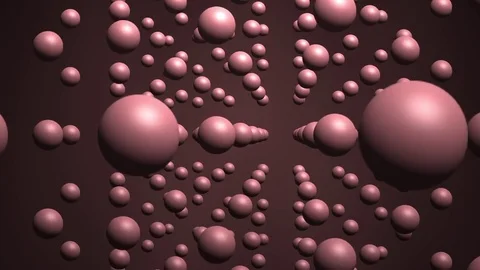 Abstract Cubic System of Elementary Particles Rotates Video stock 72473952