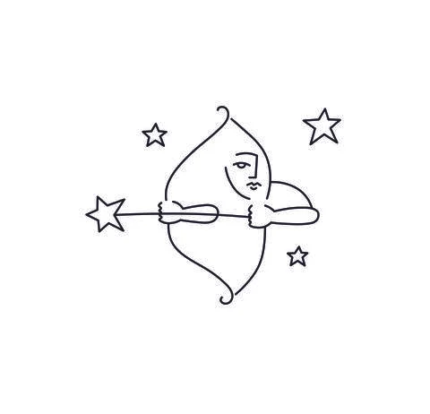 Abstract cupid Stock Illustration