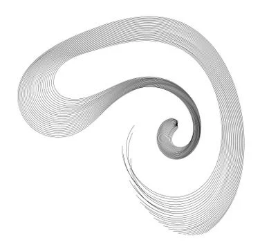 Abstract curling element for design project  - vector illustration Stock Illustration