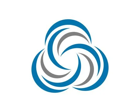 Abstract curve 2 logo template Stock Illustration