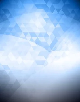 Abstract curve and triangle shape color mosaic background Illustrazione stock