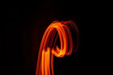 Abstract Curve of Bright Lights Stock Illustration
