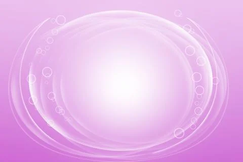 Abstract curve circle on soft purple background Stock Illustration