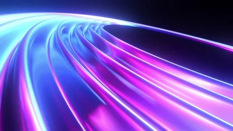 Abstract curve geometric light sweep Stock Footage 262533554
