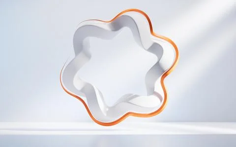 Abstract curve geometry background, 3d rendering. Illustrazione stock