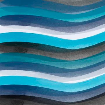 Abstract curve horizontal lines pattern Stock Illustration