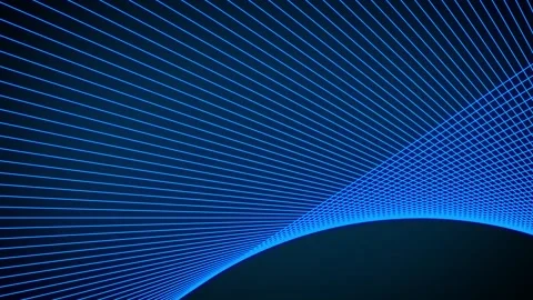 Abstract curve line animation on background Stock Footage 263873564
