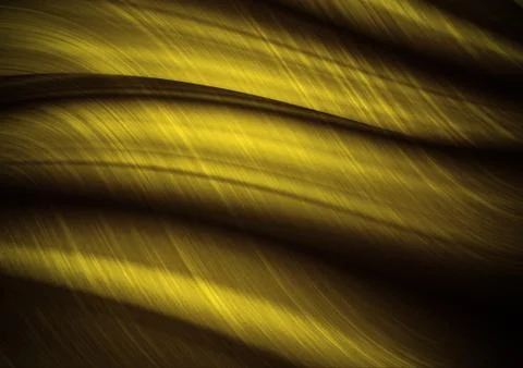 Abstract curve lines, yellow background Stockillustratie