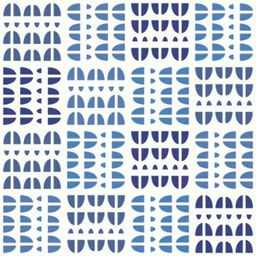 Abstract curve pattern vector design background in blue. Stock Illustration