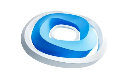 Abstract curve square geometry frame, 3d rendering. 스톡 일러스트