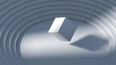 Abstract curve steps with moving light effect 3d rendered Video stock 166427056