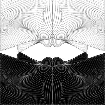 Abstract Curve Wavy Construction Structure Vector. イラスト素材