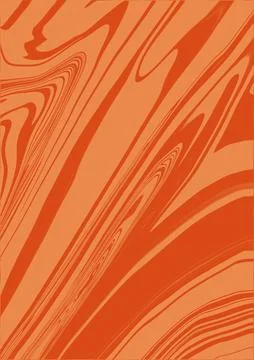 Abstract curved background. Deformed pattern. Orange colors Stock Illustration