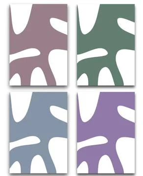 Abstract curved background, template collection, Deformed pattern, trend colors Stock Illustration