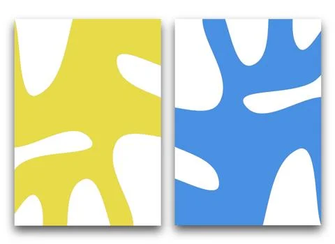Abstract curved background, template collection, Deformed pattern, trend colors Stock Illustration