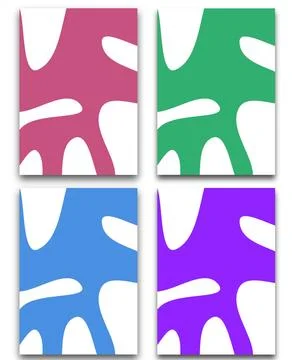 Abstract curved background, template collection, Deformed pattern, trend colors Stock Illustration
