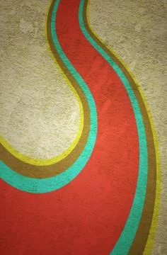 Abstract curved bands Stock Photos