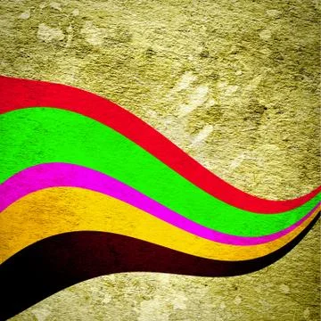 Abstract curved bands Stock Photos