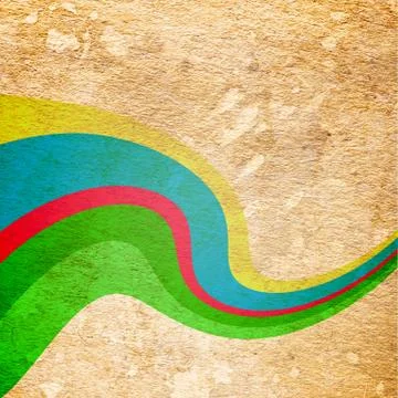 Abstract curved bands Stock Photos