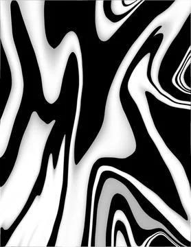 Abstract curved black and white background. Zebra background Stock Illustration