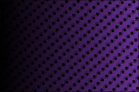 Abstract curved dot pattern background with flowing wave lines and purple g.. 스톡 일러스트