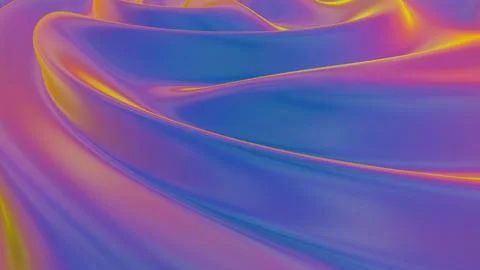 Abstract curved gradient waves in blue and orange tones.. Stock-Illustration