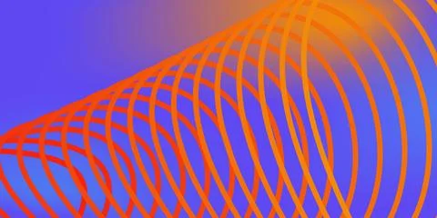 Abstract curved line on gradient background Stock Illustration