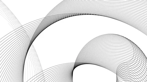 Abstract curved line wave pattern background animation, Curved line pattern.. Stock Footage 329507075