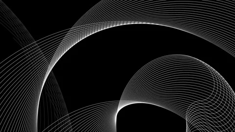 Abstract curved line wave pattern background animation, Curved line pattern.. Stock Footage 329510673