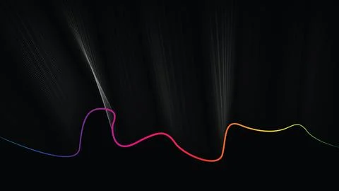 Abstract Curved Lines  background Stock Illustration