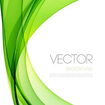 Abstract curved lines background. Template brochure design Stock Illustration