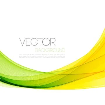 Abstract curved lines background. Template brochure design Stock Illustration