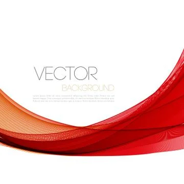 Abstract curved lines background. Template brochure design Stock Illustration