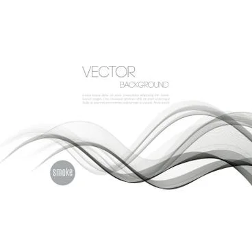 Abstract curved lines background. Template brochure design Stock Illustration