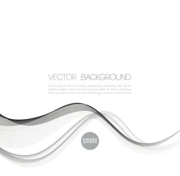 Abstract curved lines background. Template brochure design Stock Illustration
