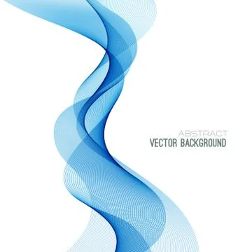 Abstract curved lines background. Template brochure design Stock Illustration