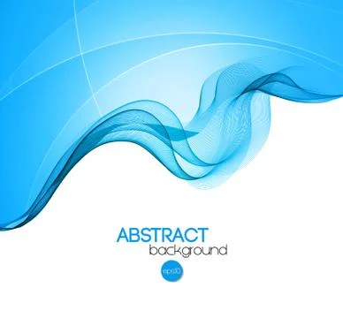 Abstract curved lines background. Template brochure design Stock Illustration