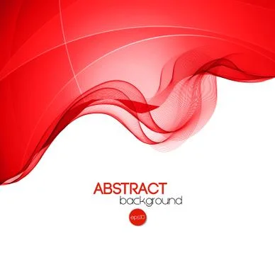Abstract curved lines background. Template brochure design Stock Illustration