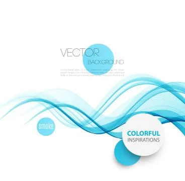 Abstract curved lines background. Template brochure design Stock Illustration