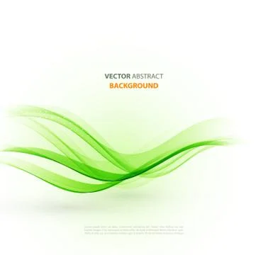 Abstract curved lines background. Template brochure design Stock Illustration