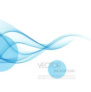 Abstract curved lines background. Template brochure design Stock Illustration