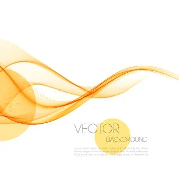 Abstract curved lines background. Template brochure design Stock Illustration