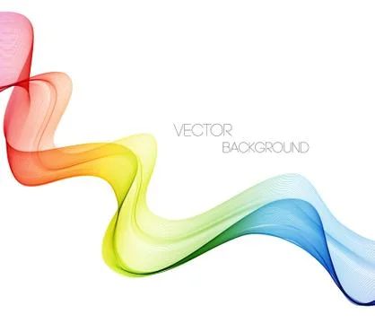 Abstract curved lines background. Template brochure design Illustrazione stock