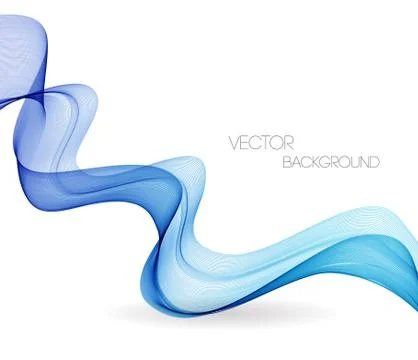 Abstract curved lines background. Template brochure design Stock Illustration