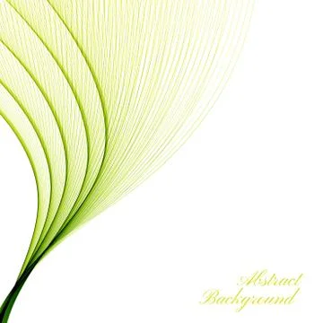 Abstract curved lines on bright background. Vector illustration Stock Illustration