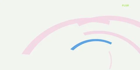 Abstract curved lines design with soft pastel colors Illustrazione stock