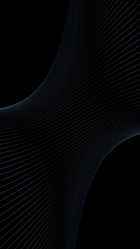 Abstract curved lines loop motion on black vertical background 스톡 동영상 341293185