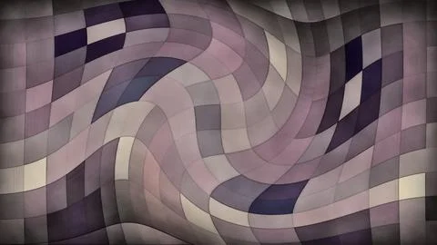 Abstract Curved Mosaic Pattern Background with Soft Purple Tones and Geomet.. Stock Illustration