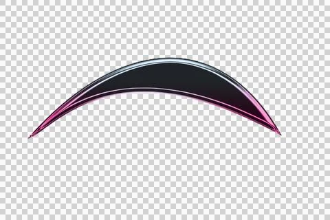 Abstract of curved multicolored lines forming a tunnel effect transparent Illustrazione stock